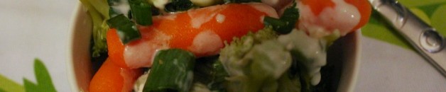 Veggies with Creamy Garlic Parmesan Sauce Recipe