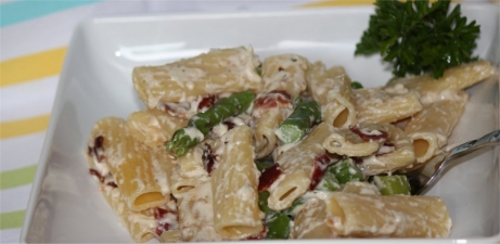 Rigatoni with Bacon and Asparagus Recipe