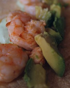 shrimp tacos with spicy jalapeno ranch sauce