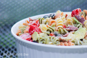 Avocado Bacon Pasta Salad