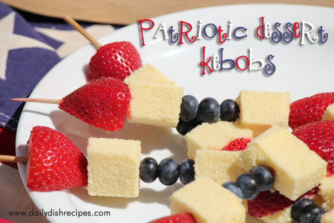 4th of July Recipes: Patriotic Dessert Skewers fruit kebobs2 4th of July Recipes: Patriotic Dessert Skewers