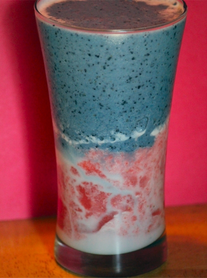 tie dye smoothies Strawberry Blueberry Cream Smoothies
