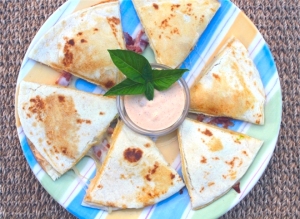 Spicy Ranch Bacon Avocado Quesadilla
