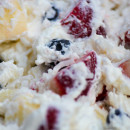 red white and blue fruit salad coconut milk whipped cream 130x130 side dishes