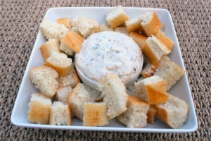 Roasted Garlic Bacon Dip