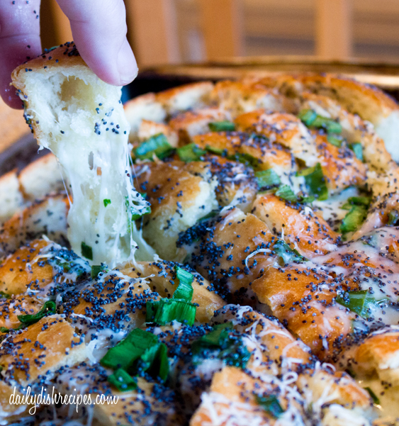 Cheesy Pull Apart Bread 2 Cheesy Garlic Pull Apart Bread