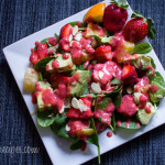 Strawberry Avocado Spinach Salad with Strawberry Vinaigrette 150x150 side dishes