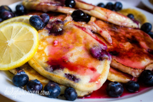 Blueberry Lemon Ricotta Pancakes