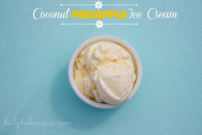 Creamy Coconut Pineapple Ice Cream