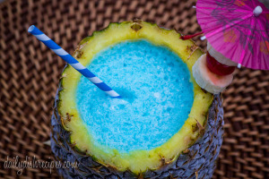 Umbrella Drink - Blue Hawaiian Smoothie