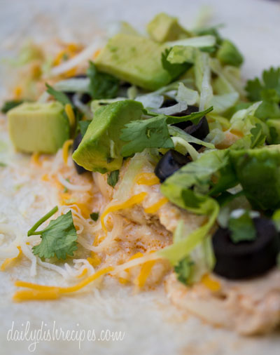 Chicken Con Queso Burritos