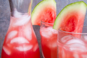 Watermelon Agua Fresca with Rose Water