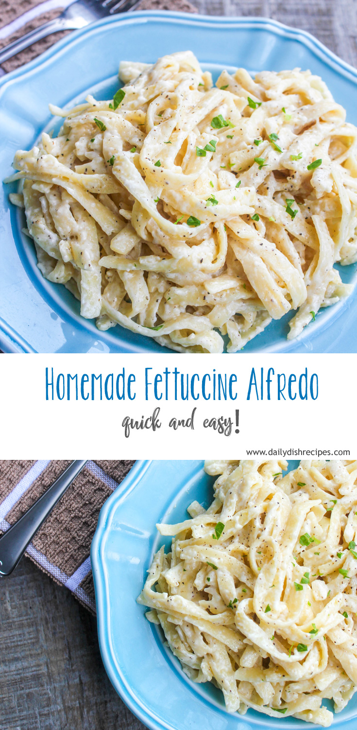 Fast And Easy Homemade Fettuccine Alfredo Fast Weeknight Dinner