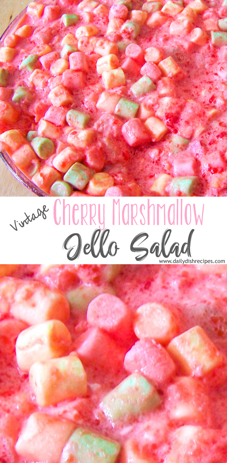 Cherry Marshmallow Jello Salad | A Classic Vintage Recipe + Ideas