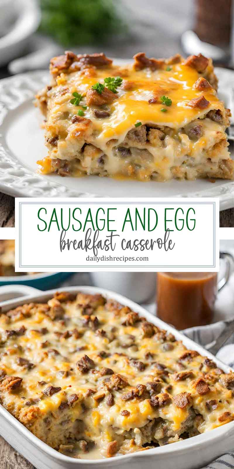 Sausage and Egg Breakfast Casserole | Daily Dish Recipes
