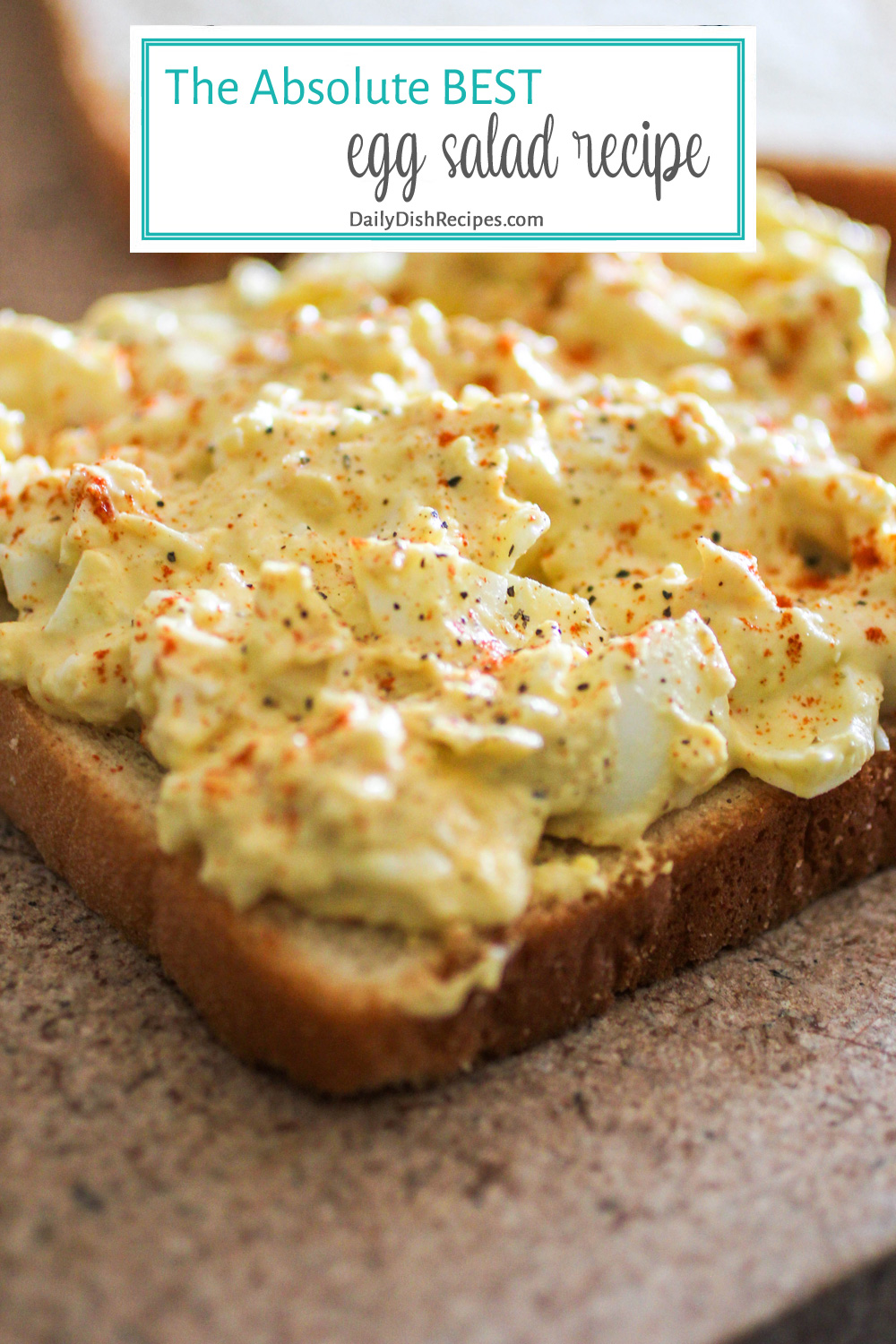 The absolute Best Egg Salad Recipe PIN