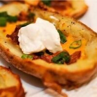 Delicious and Healthy Loaded Potato Skins
