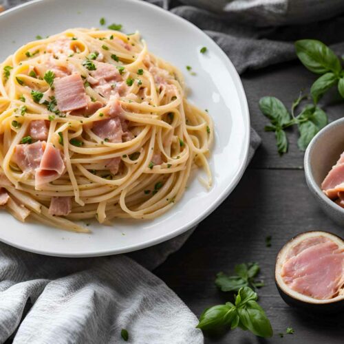 Instant Pot Noodles and Ham Featured Image