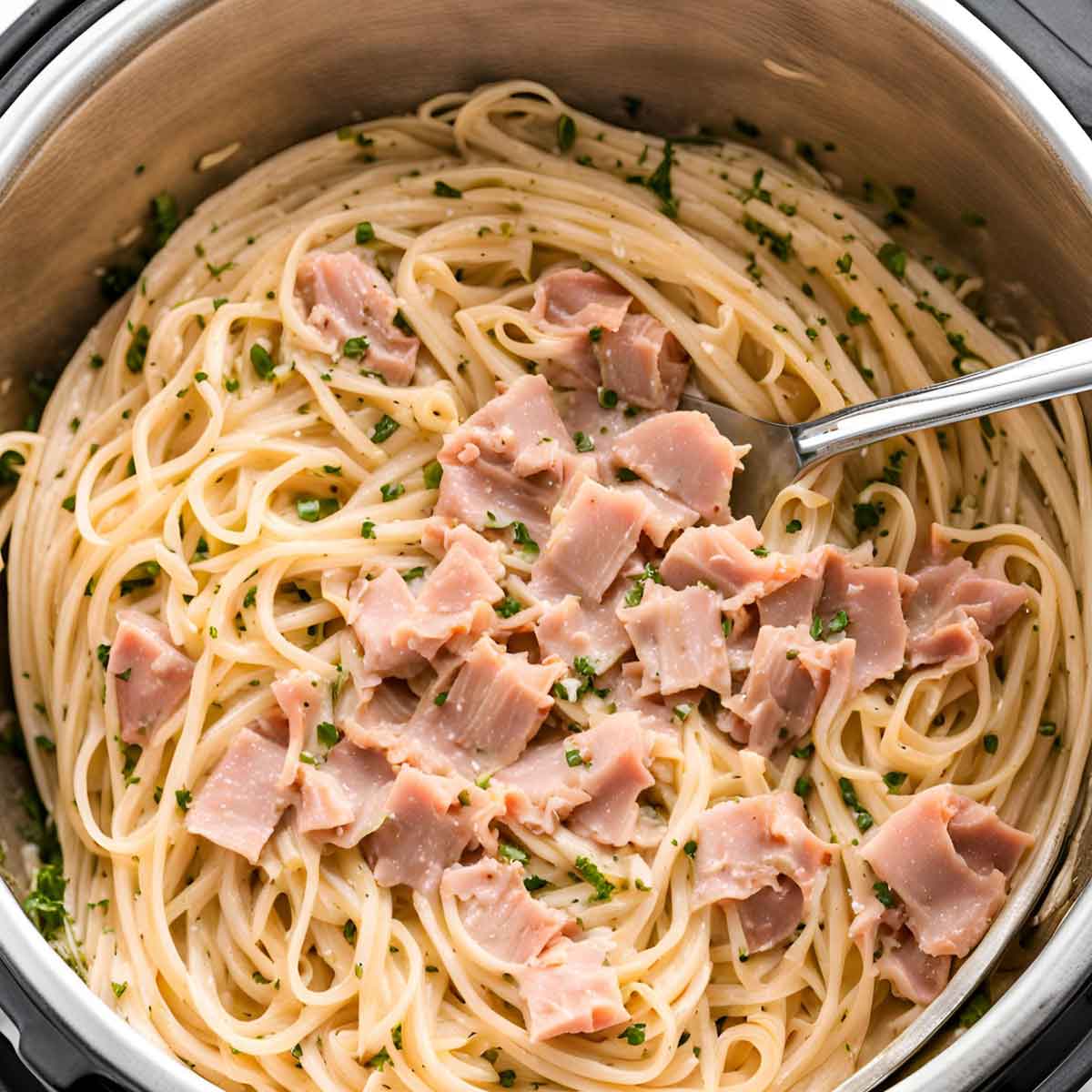 Instant Pot Noodles and Ham