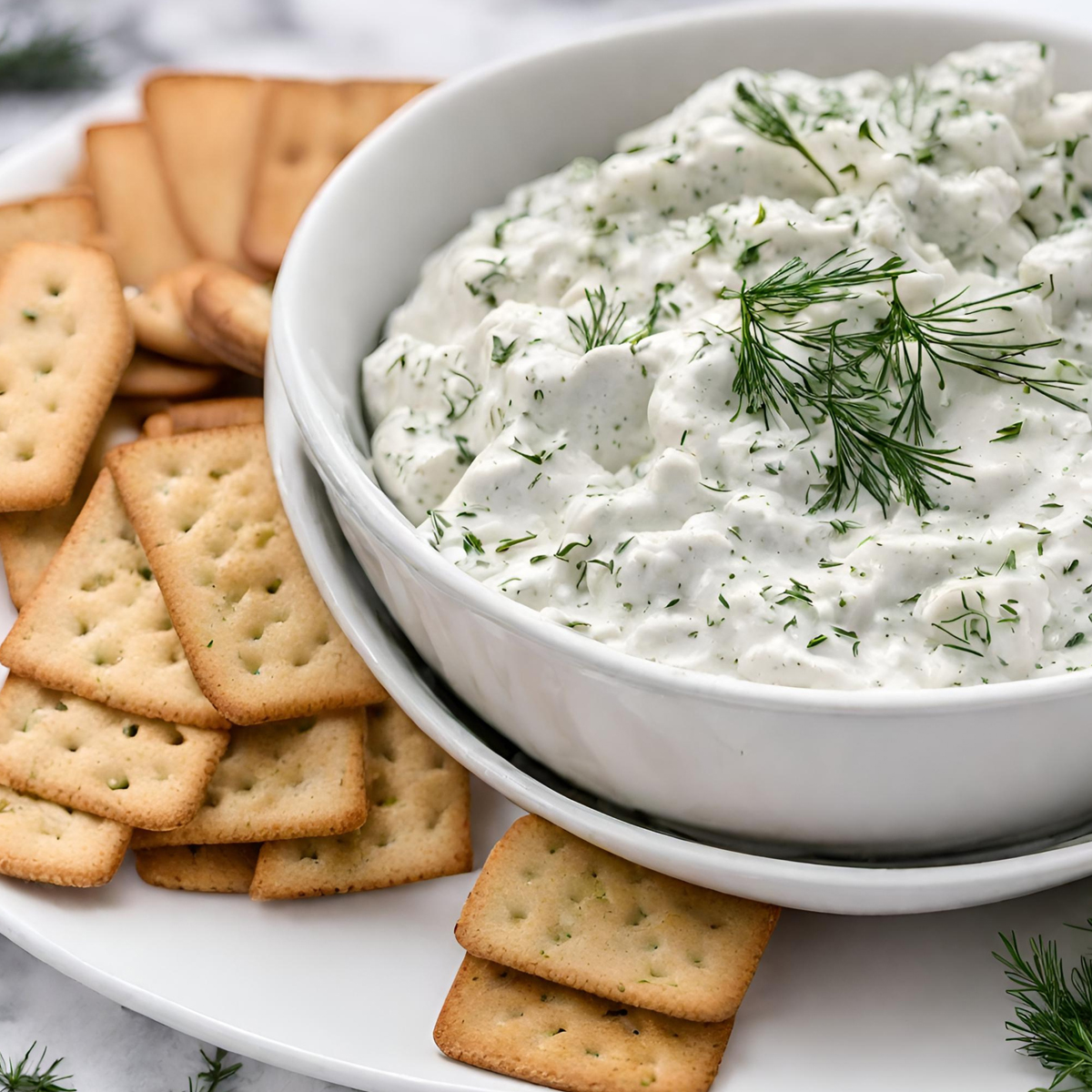 Easy Dill Dip Side View
