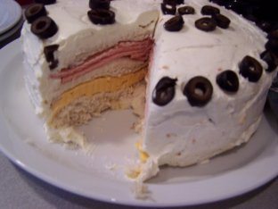 Bologna Cake Appetizer Recipe