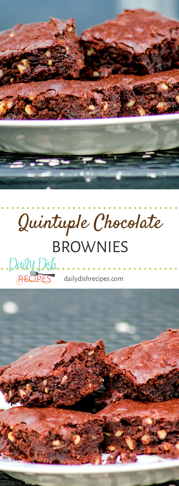 Quintuple Chocolate Brownies