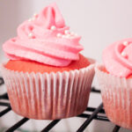 Pink Champagne Cupcakes with Strawberry Champagne Frosting