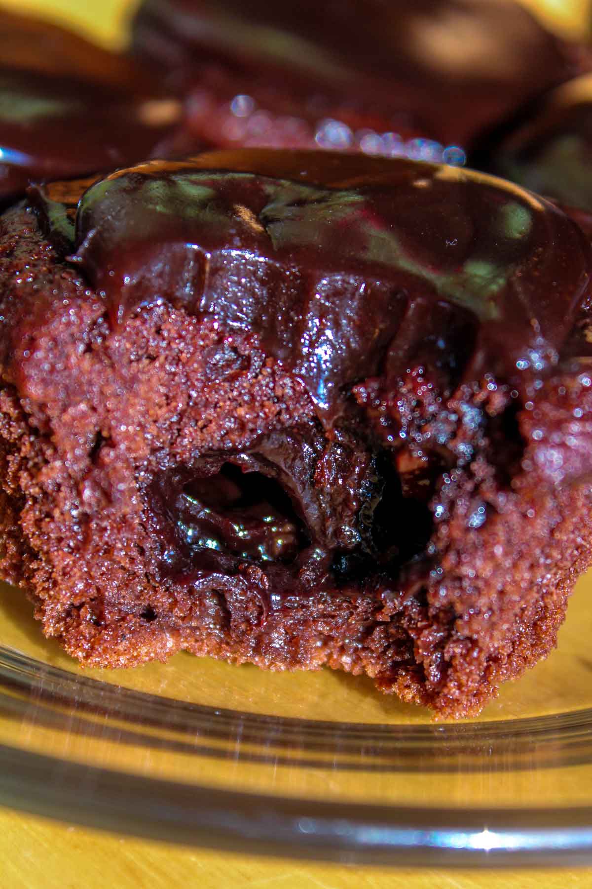 Triple Chocolate Cupcakes with Chocolate Ganache Inside Creamy Filling