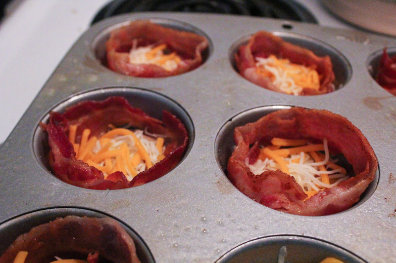 Bacon Egg Muffin Cups Ingredients