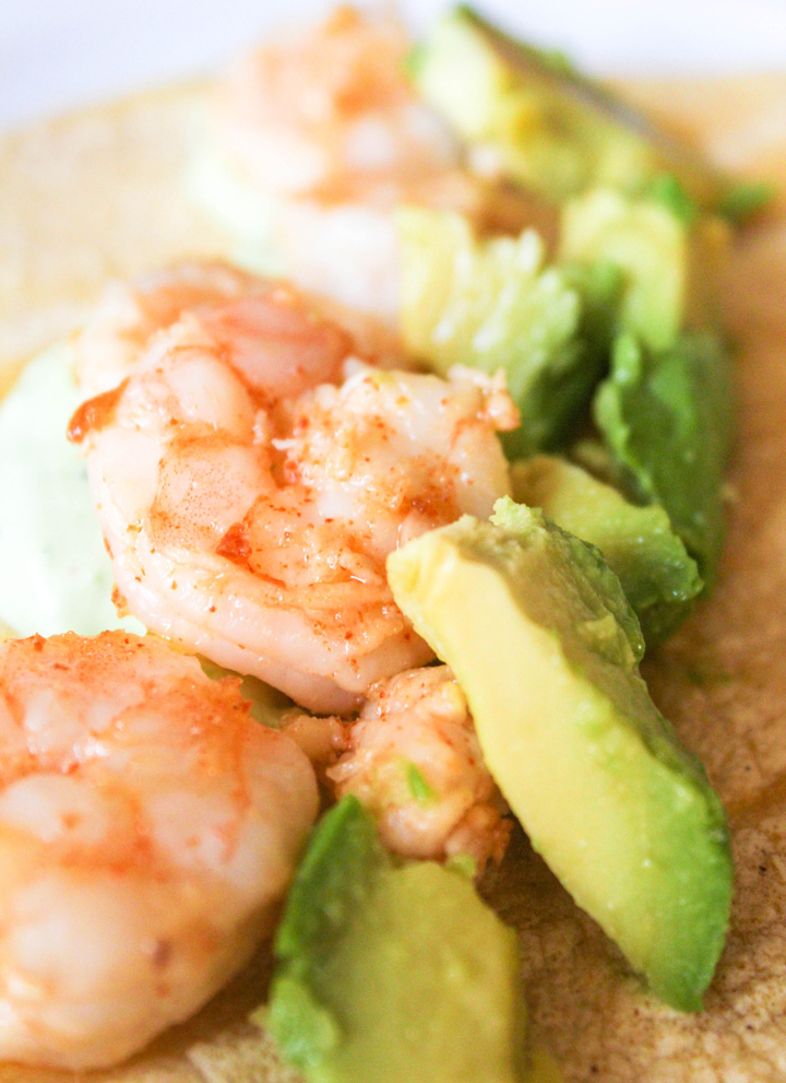 Easy Shrimp Tacos with Jalapeno Ranch Sauce