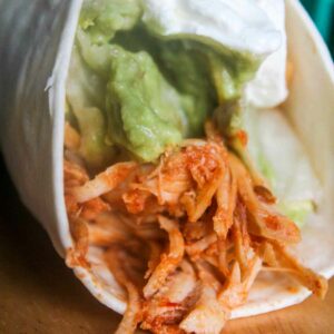 Super Easy Slow Cooker Chicken Tacos Featured Image