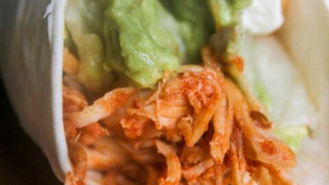 Super Easy Slow Cooker Chicken Tacos Featured Image