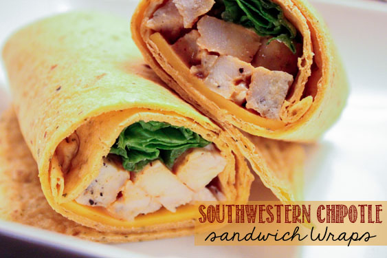 Southwestern Chipotle Sandwich Wraps