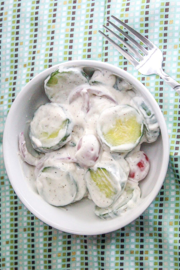 Creamy Cucumber Salad {3+ Ways}