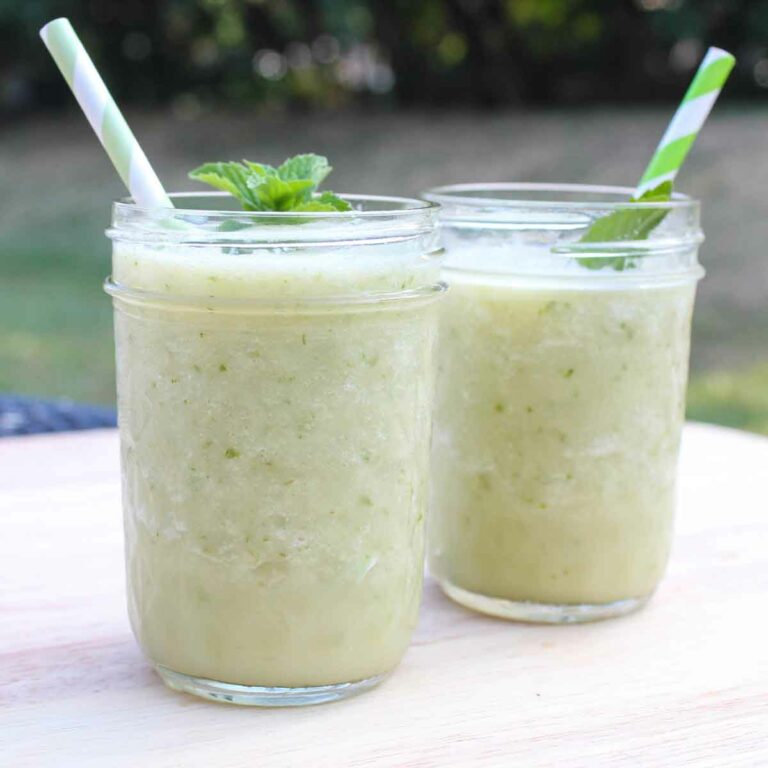Sweet Basil and Cucumber Melon Smoothie