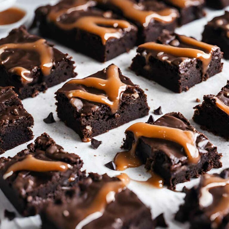 Dark Chocolate Caramel Brownies