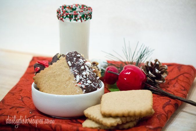 Chocolate Dipped Spice Cookies