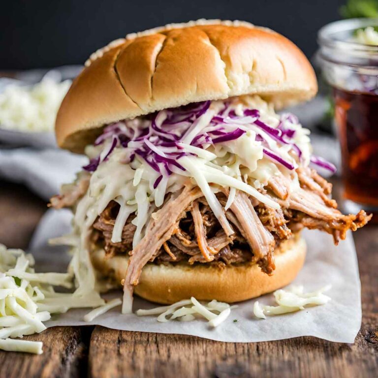 Paula Deens Slow Cooker Pulled Pickled Pork Sandwiches 