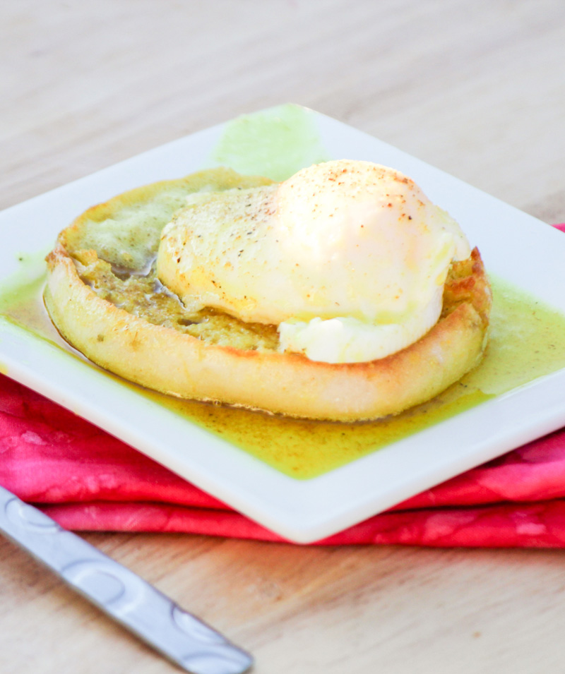 Poached Eggs with Curry Butter