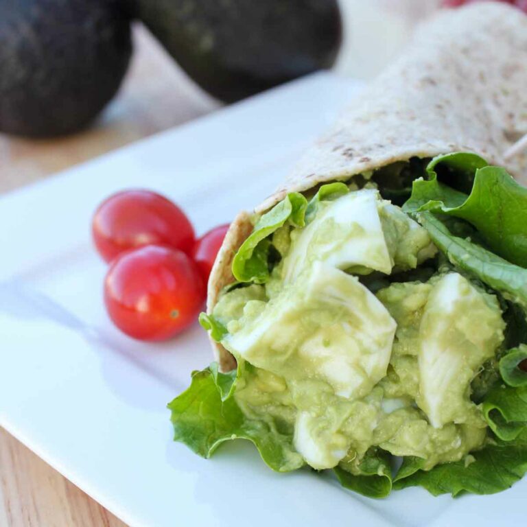 Skinny Avocado Egg Salad Wraps Featured Image