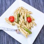 Asparagus Pesto Pasta with Roasted Tomatoes Featured Image