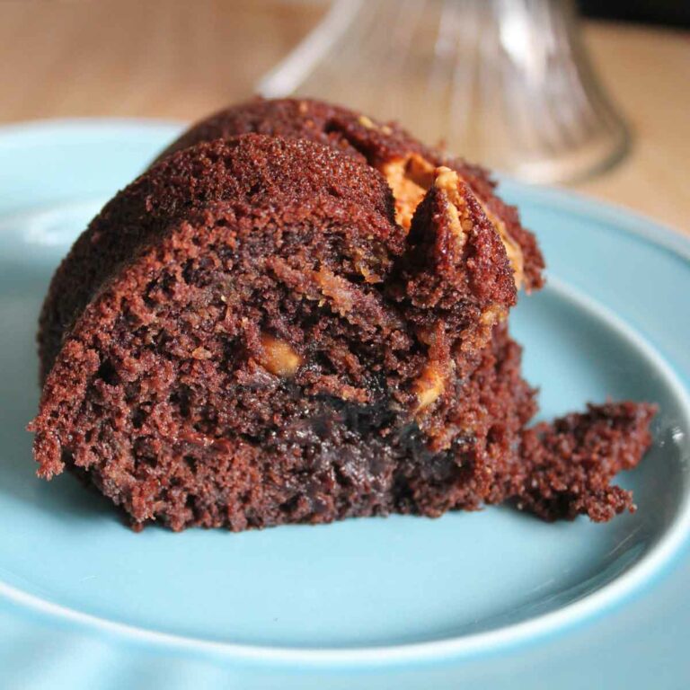 Reese’s Chocolate Peanut Butter Bundt Cake