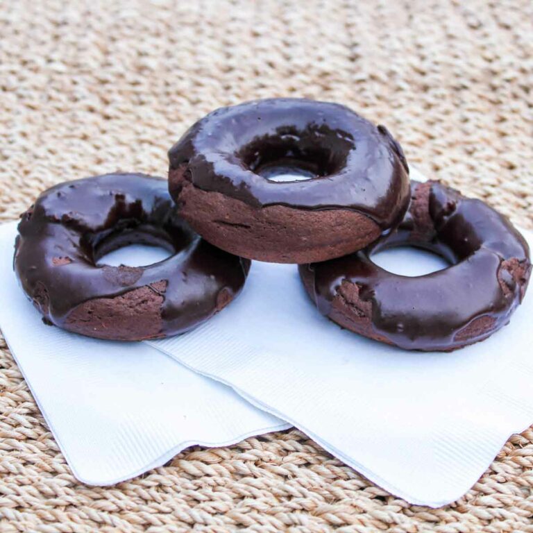Chocolate Rum Donuts with Chocolate Rum Ganache Glaze