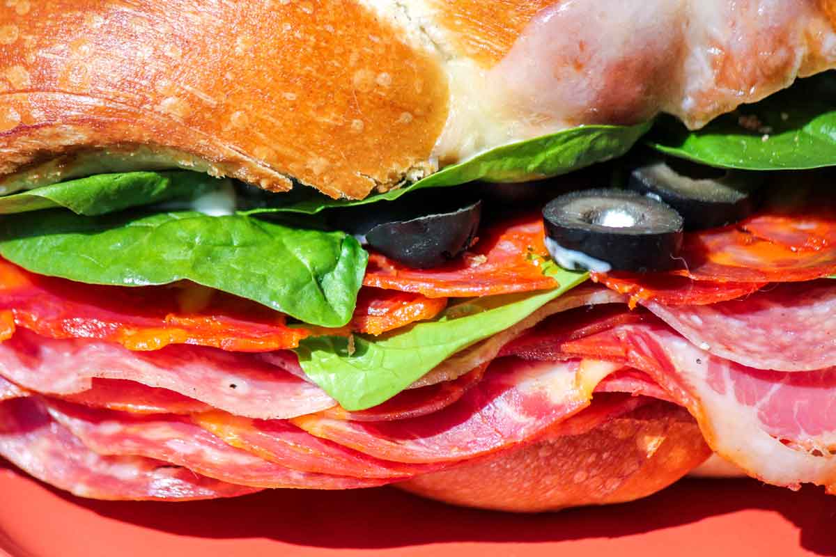 Best Deli Sandwich Extreme Close Up