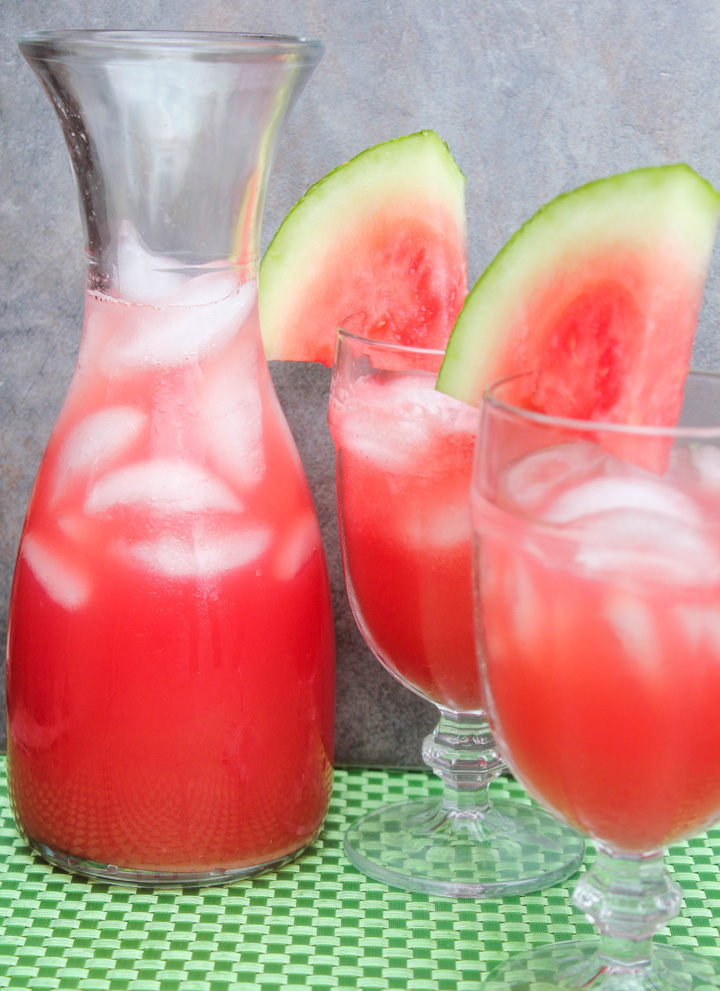 Watermelon Agua Fresca {with a Twist – Rose Water}