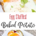 Egg Stuffed Baked Potato Skins