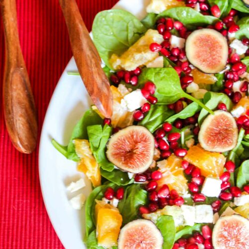 Pomegranate Orange Spinach Salad Featured Image