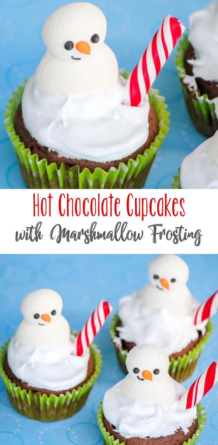 Hot Chocolate Cupcakes With Marshmallow Frosting Daily Dish Recipes