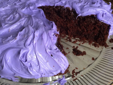 Dark Chocolate Lavender Cake With Lavender Buttercream Frosting Daily Dish Recipes