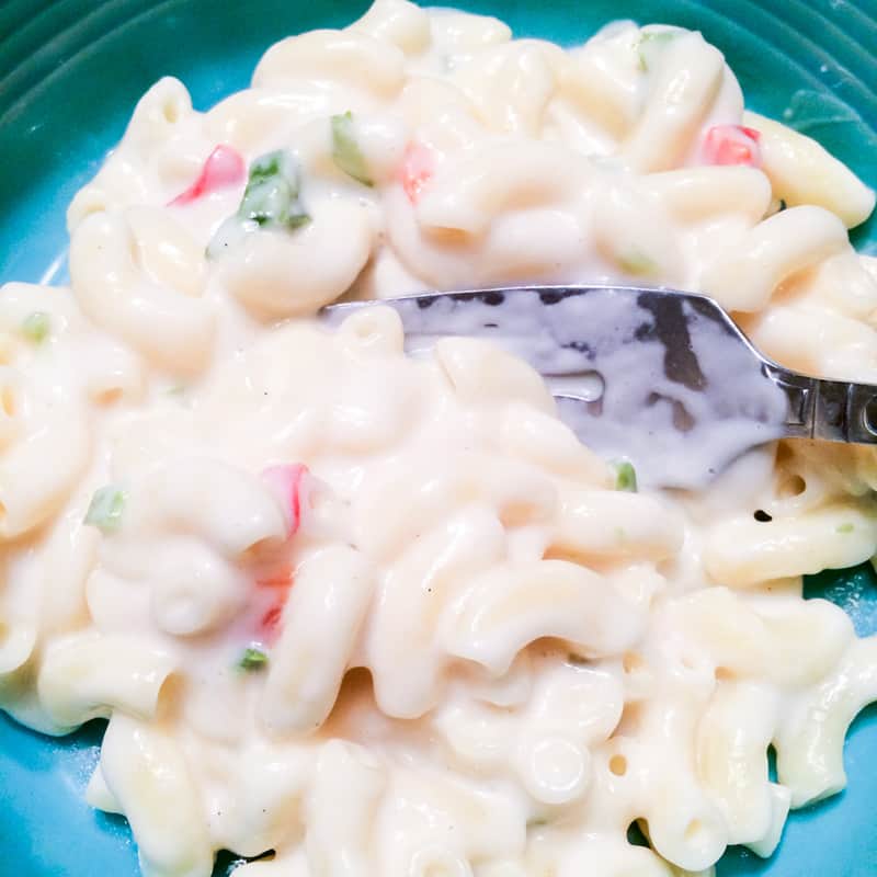 White Queso Mac and Cheese